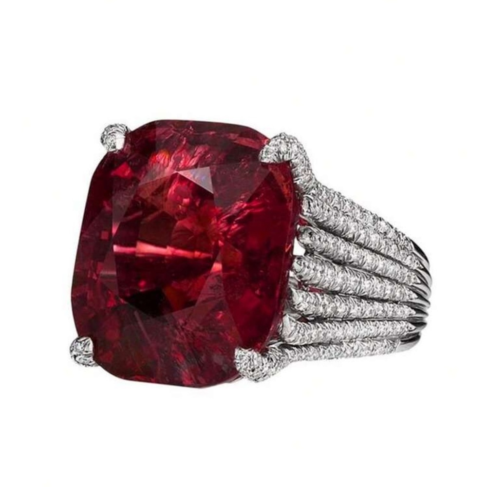 SAPPHIRE BRIDAL WEDDING RING - Picture 4 of 4